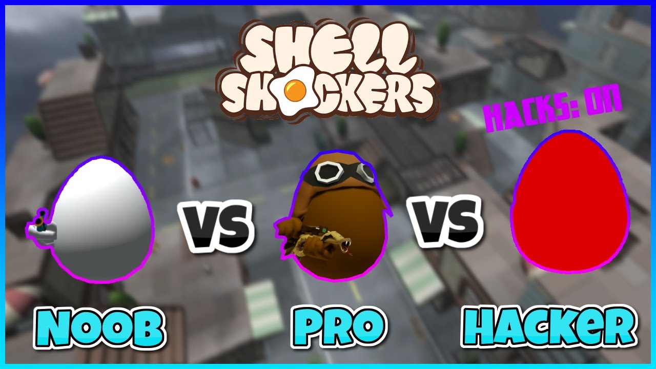 Shell Shockers NOOB vs PRO vs HACKER