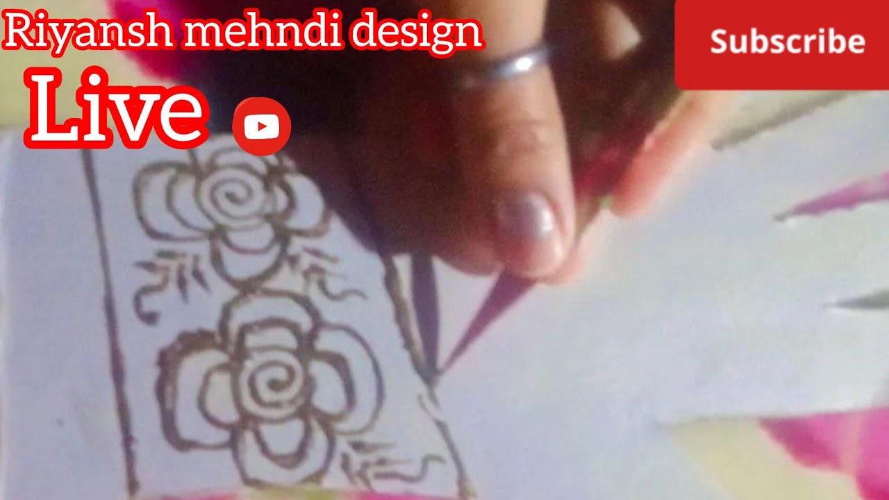 Beautiful easy mehndi 🌿design step by step ✍️