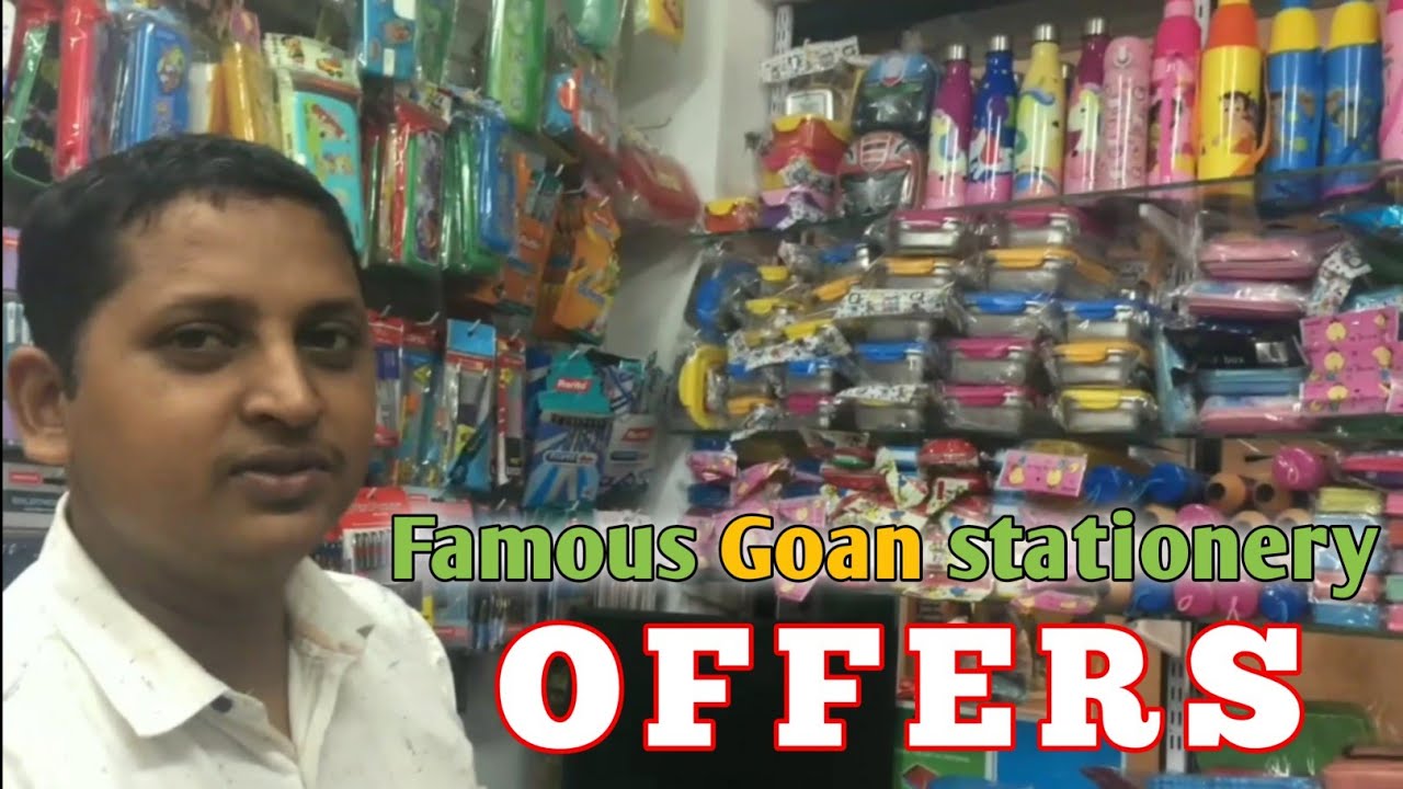 Famous Goan Satteri Stationery shop at ponda Goa | Offers