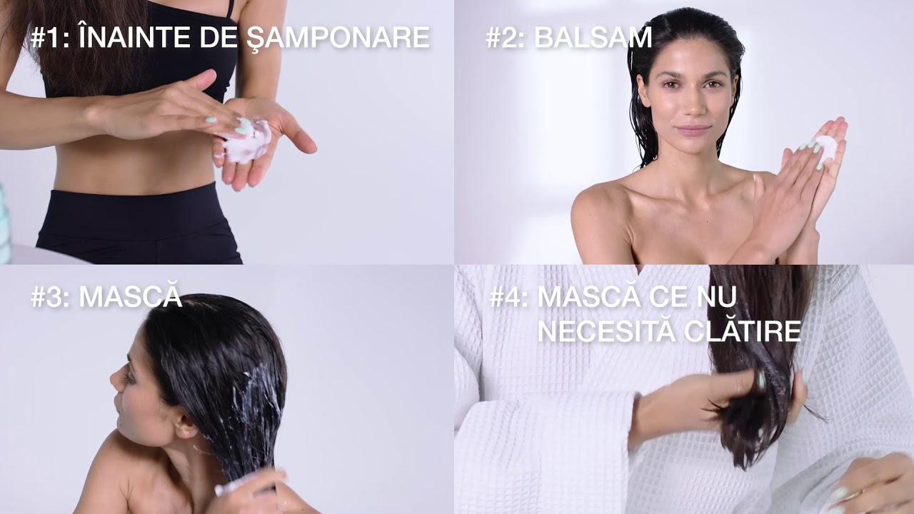 Masca de păr 4-in-1 de la Gliss Tutorial
