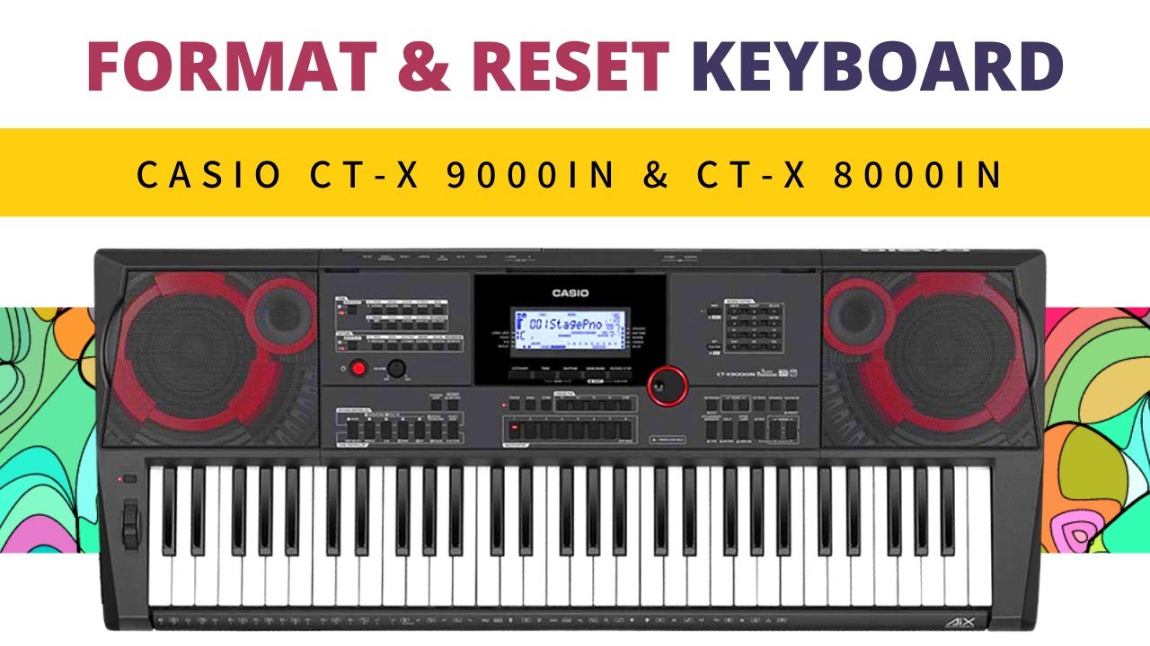 Как отформатировать и сбросить настройки | Casio Ct-X 9000IN и 8000IN
