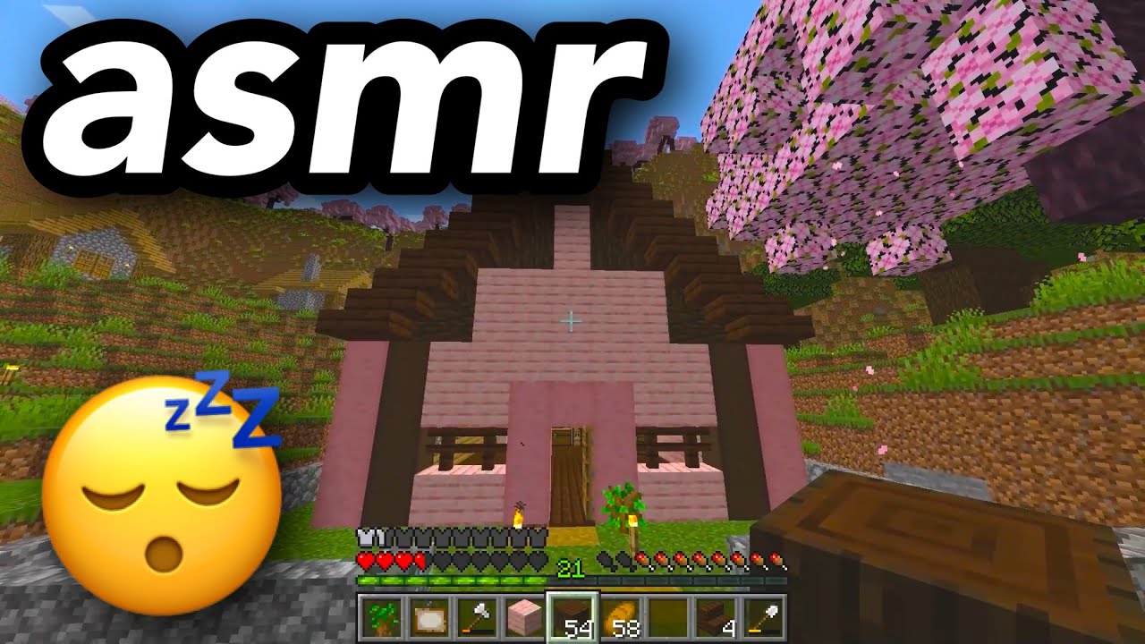 asmr gaming 💤 (minecraft) whispering + relaxing keyboard sounds (ep. 2 making a home!)