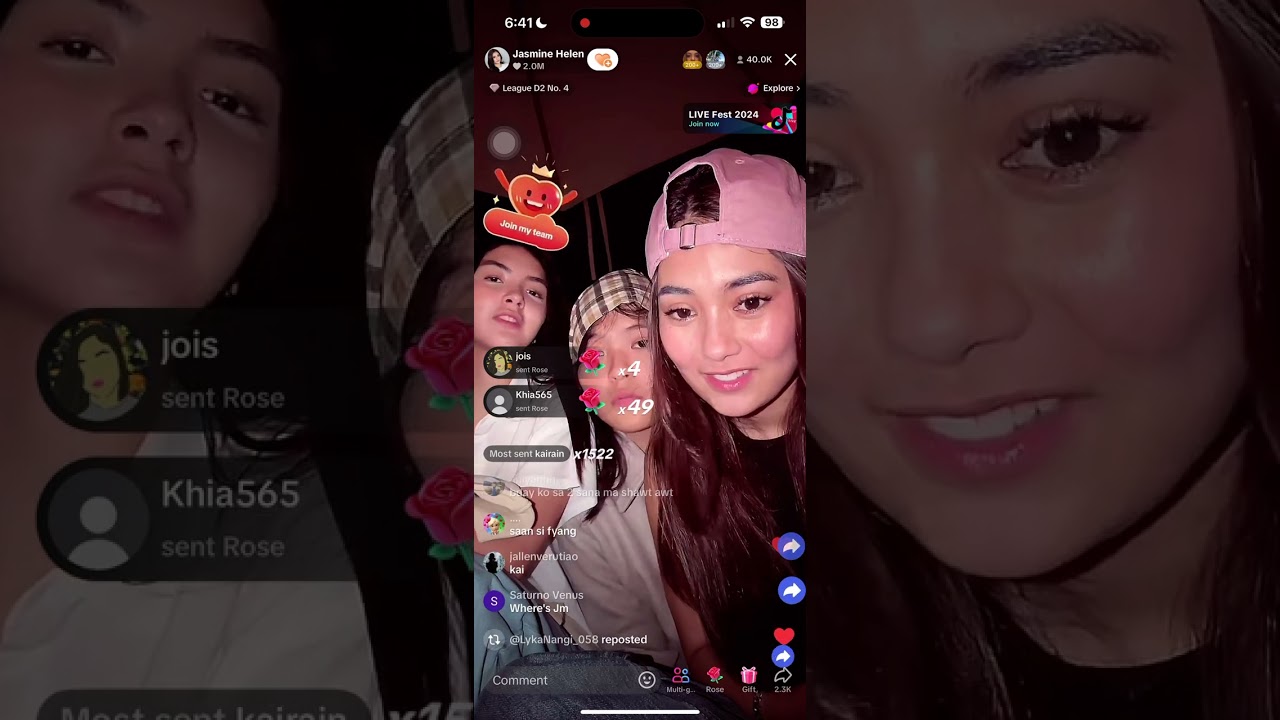 Jasmine's Tiktok live with Kai and Rain. (October 29,2024) #jasdy #dylan #jas #kairain