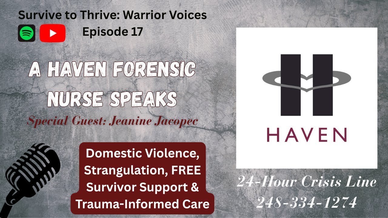 TSAP EP. 17 -  DV, SA & Strangulation | HAVEN Forensic Nurse on Survivor Support Speaks