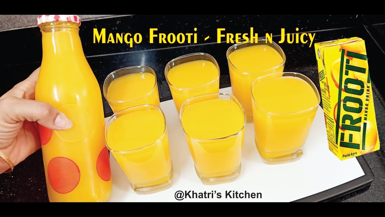 Mango Frooti - Fresh N Juicy - No Preservative - Mango Frooti Recipe In Hindi - @Khatri's Kitchen