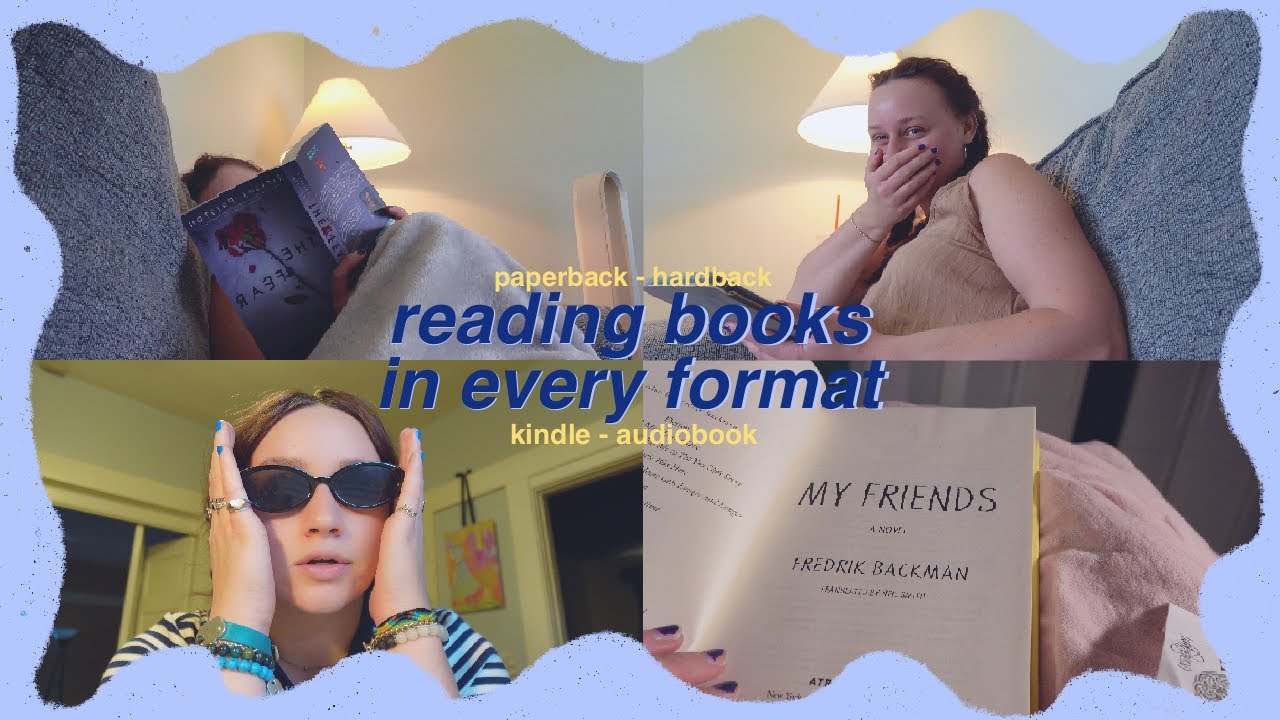 reading books in every format (kindle, audiobook, paperback & hardback) | reading vlog