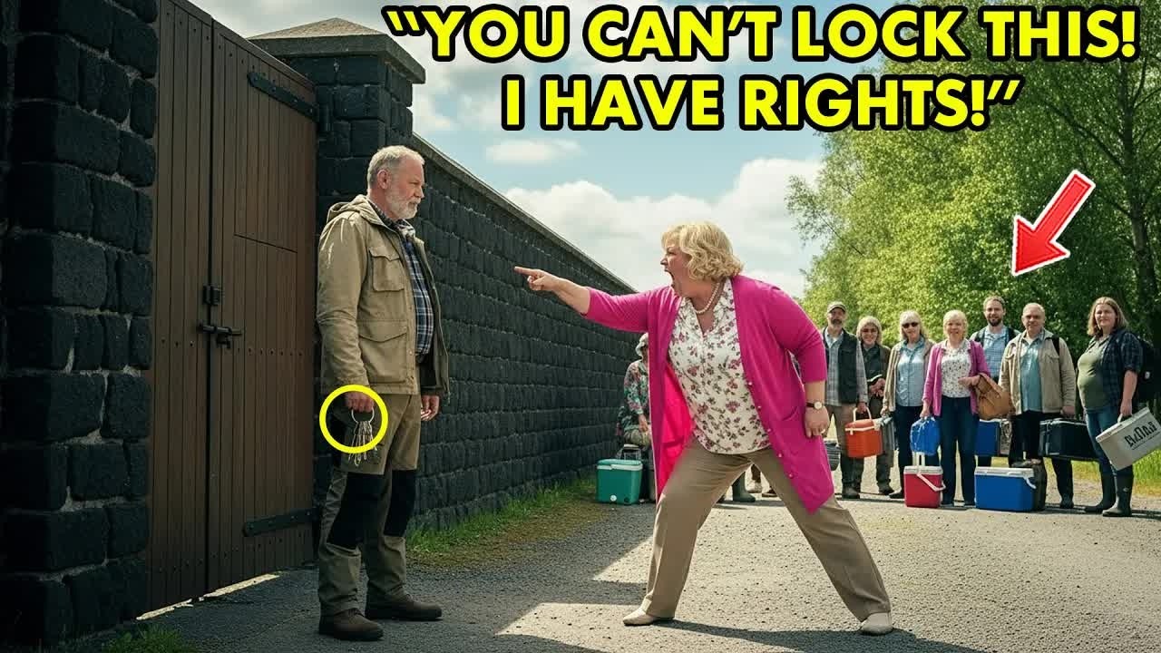 HOA Karen Rages as I Lock Gate, Block Her Guests at Private Fishing Lake — Screams ＂I Have Right