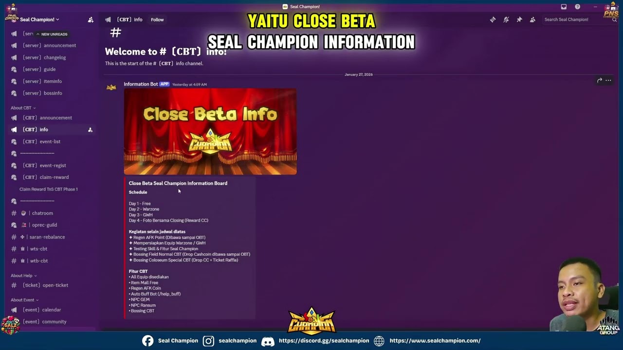 INFO SEAL CHAMPION EDISI : Januari 2026 #sealonline #sealchampion #infosealonline #infoseal