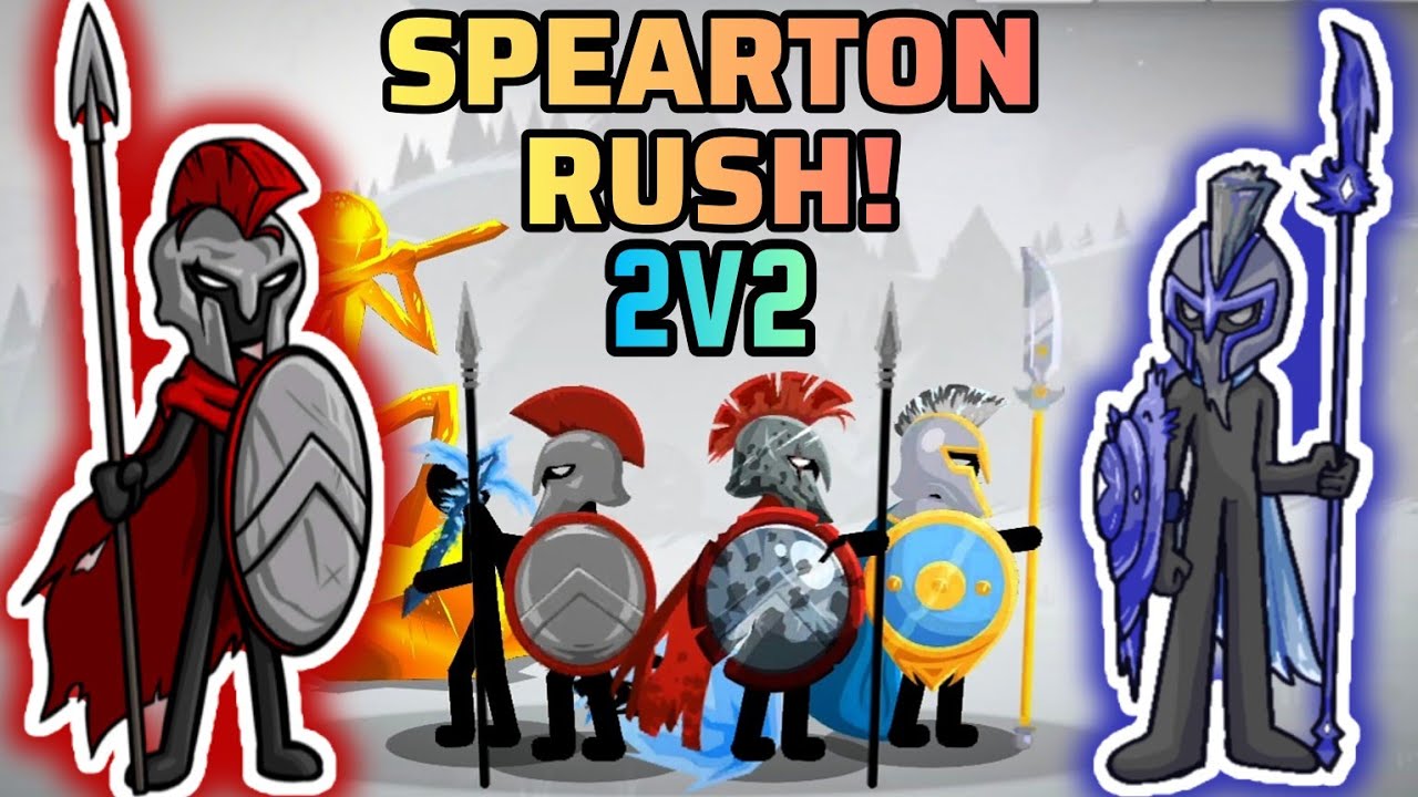 General Spearos & Prince Atreyos Team Up For Making Strongest Spearton Army | Stick War 3: Saga 2v2