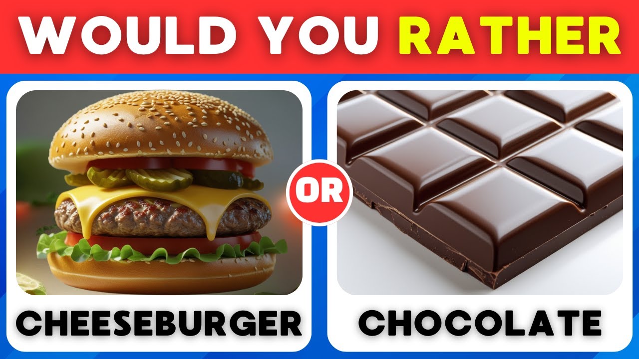 Что бы вы предпочли...? Выпуск о вредной еде 🍔🍫 Кулинарная викторина