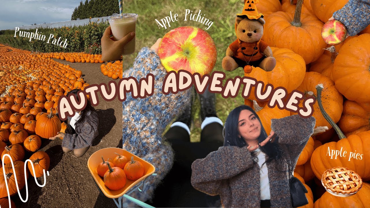 FALL VLOG 🧸🍂🍎 Pumpkin patch, Taves Farm Vancouver, Apple picking, cozy vibes, baking apple mini pies