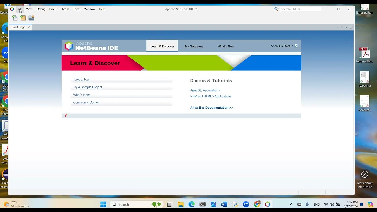 NetBeans 21 Toturial