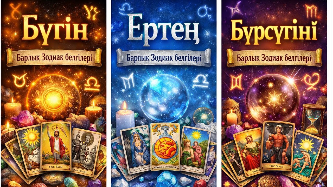 Бүгін • Ертең • Бүрсігүні | Таро жорамал