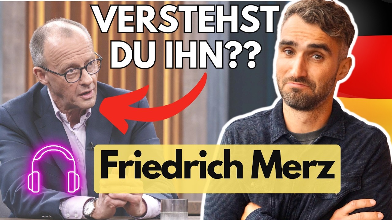 H&ouml;rverstehen Deutsch &Uuml;bung: Was sagt Friedrich Merz im Interview wirklich?