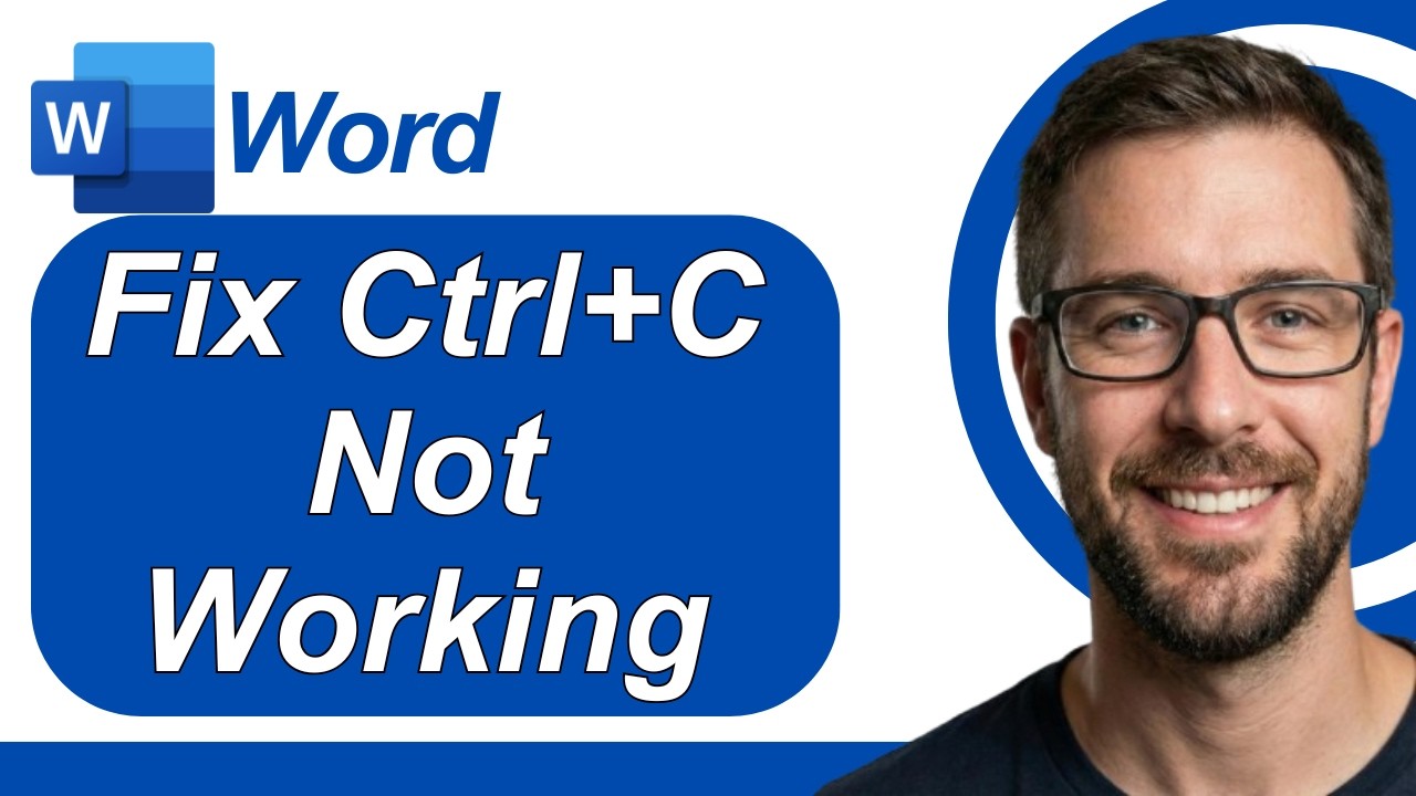 How To Fix Ctrl+C Not Working In Microsoft Word (MS Word) - MS Office [2026 Guide]