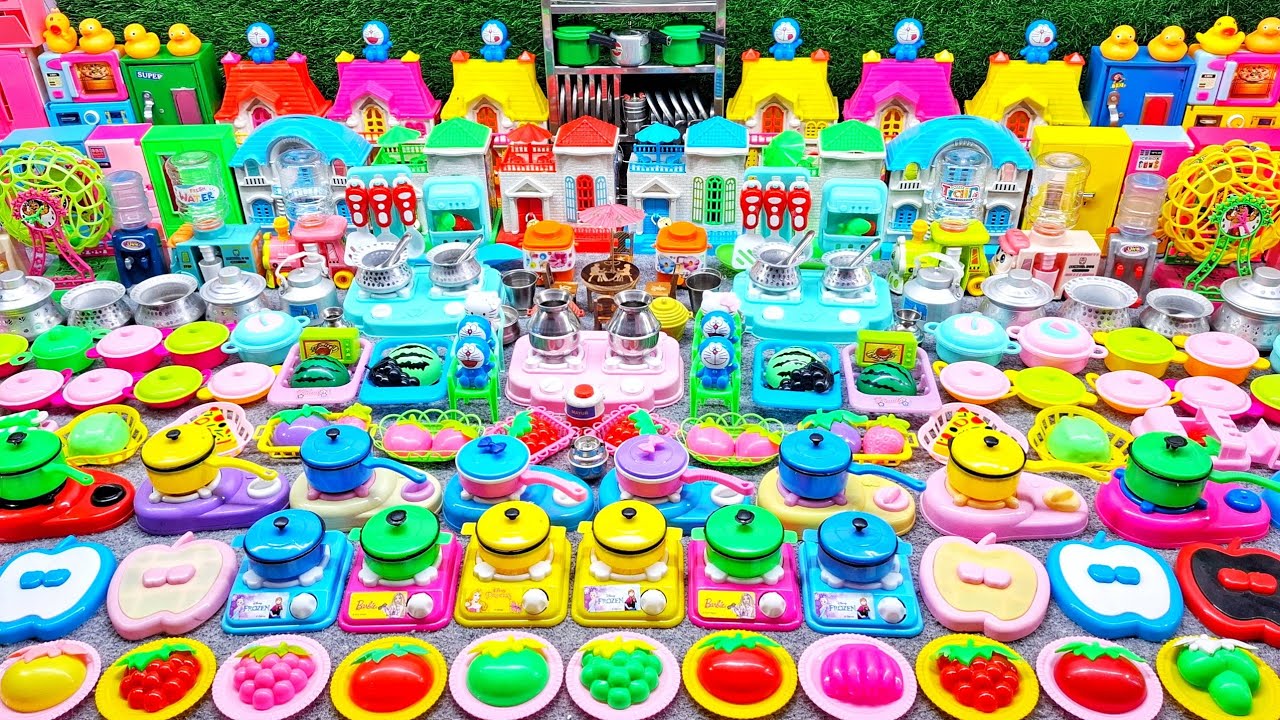 7:6 Minutes Satisfying with Unboxing Hello Kitty Kitchen Set |Miniature Kitchen Set Making with Clay