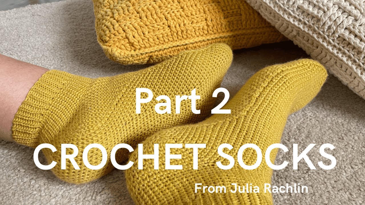 🧶How to Crochet Luxurious Socks with a Unique Designer Pattern – A Detailed Step-by-Step Guide!