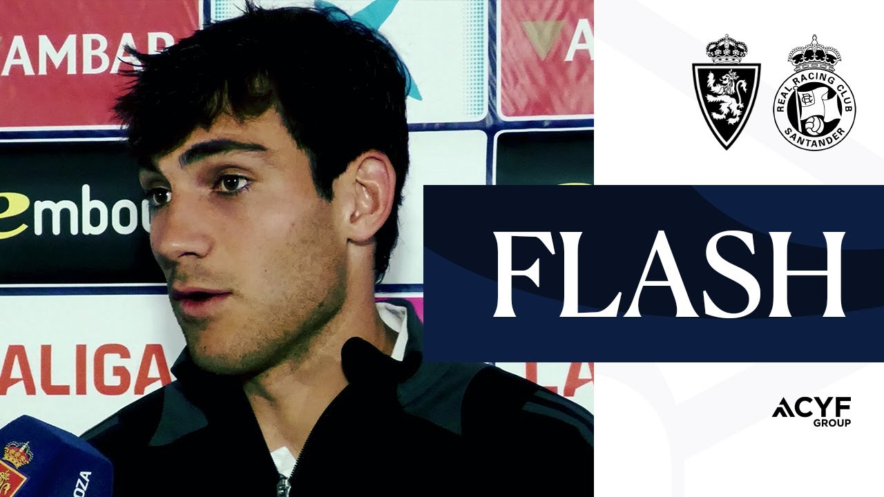 AZÓN, en ZONA MIXTA | Las palabras de Iván tras el Real Zaragoza-Racing