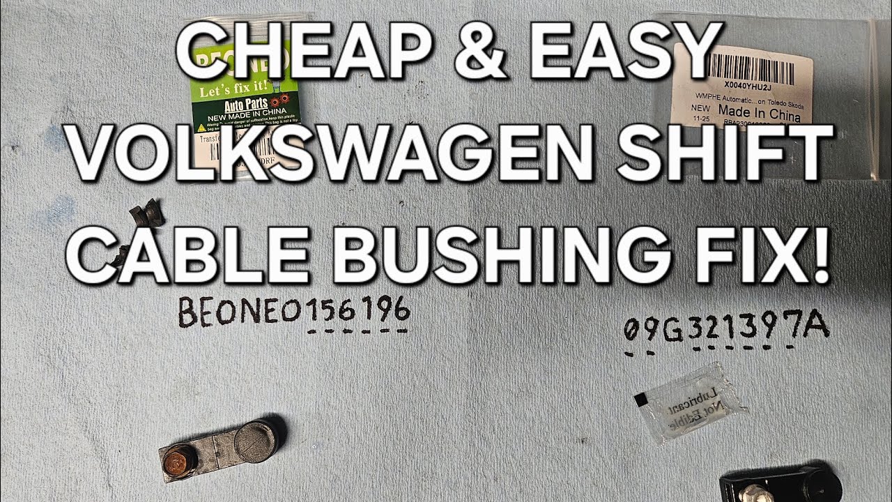 DIY: Easy Volkswagen Automatic Shift Cable Bushing/ Cable End Replacement! Links In Description
