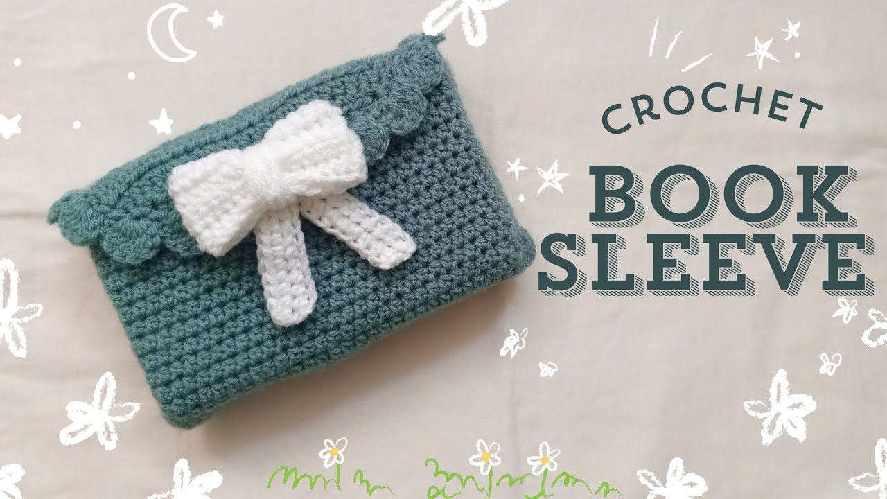 crochet book sleeve 💌
