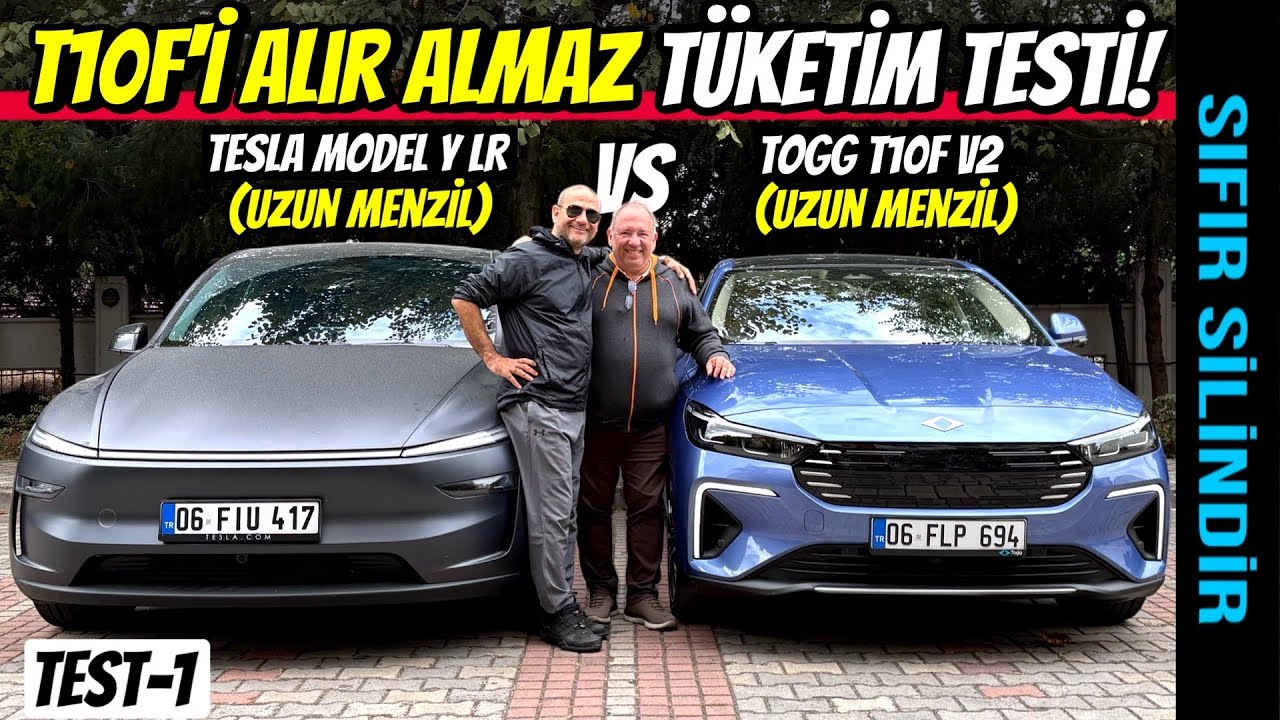 Togg T10F V2 Uzun Menzil vs Tesla Model Y RWD LR Otoyol Tüketim, Menzil ve Sürüş Testi @HalitBolkan 