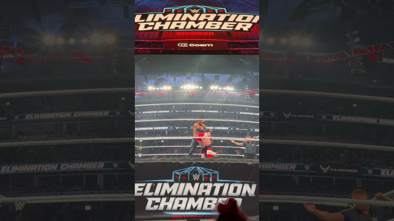COSM VIEW EXPERIENCE 📺 ЧЕМПИОНСКИЙ МАТЧ WWE 🏆 WWE ELIMINATION CHAMBER 🚨#WWE #EliminationChamber