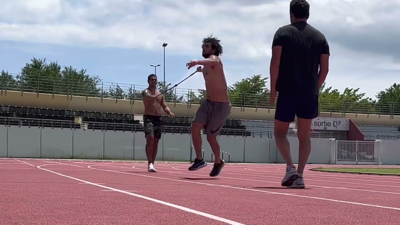 Javelin drills 34 - Stability of &eacute;jection posture with Jack Danail coach
