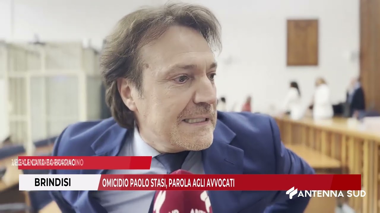 24 SETTEMBRE 2024   BRINDISI   OMICIDIO PAOLO STASI, PAROLA AGLI AVVOCATI