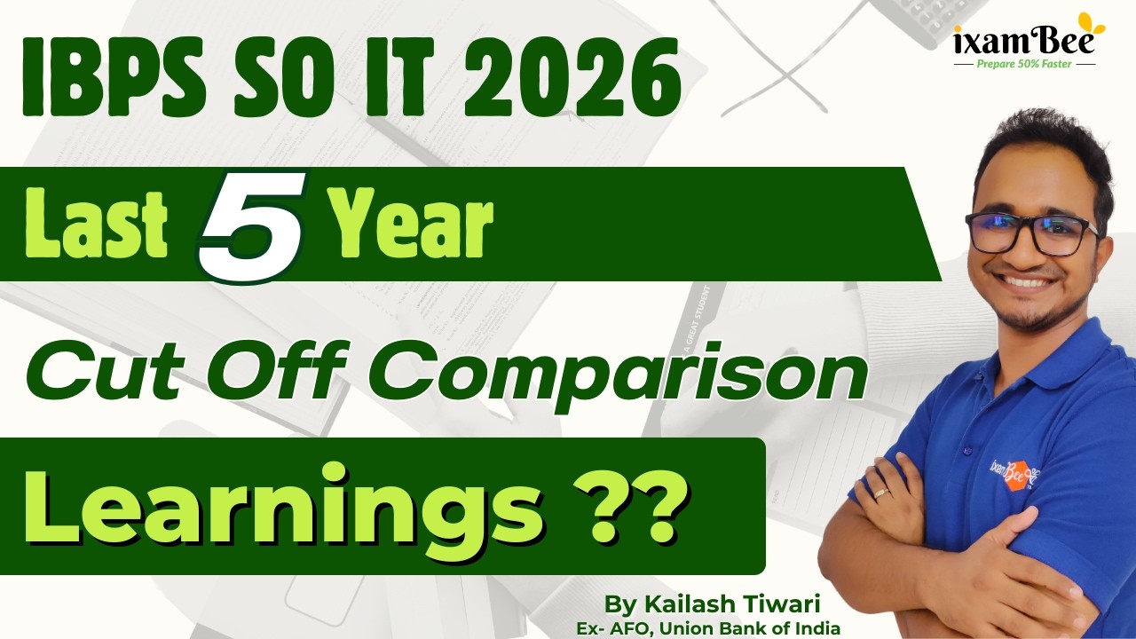 IBPS SO IT 2026 || Last 5 Year Cut Off Comparison || Learnings??