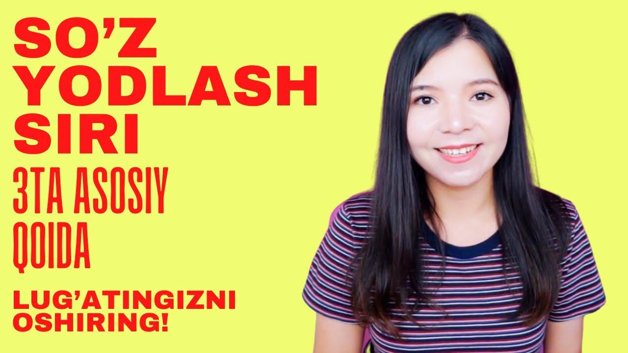 So’z, lug’atlarni yodlash siriㅣ3ta asosiy qoidaㅣ어휘장 외우는 데 중요한 3가지 포인트