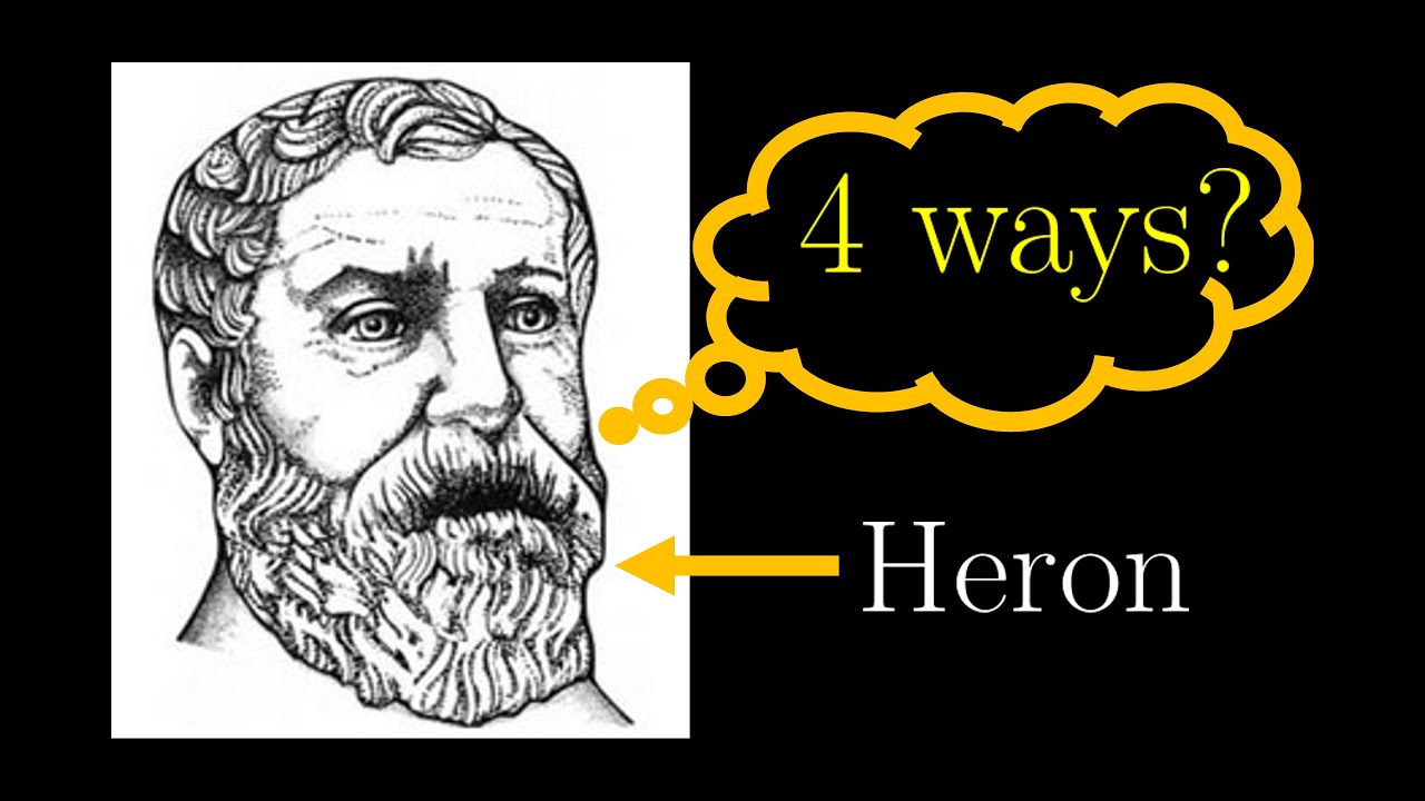 4 DIFFERENT ways to prove Heron's formula