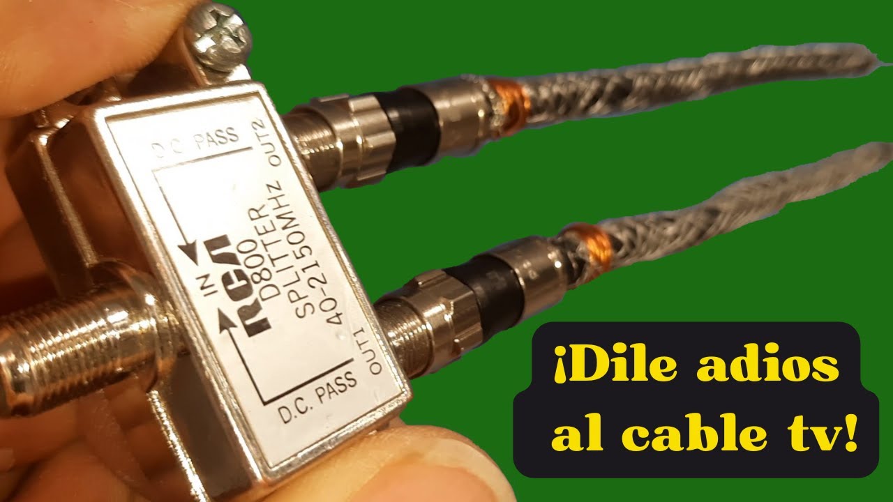Colocas cable coaxial y splitter al revés ¡Acabas de descubrir el Secreto para una Señal Perfecta!