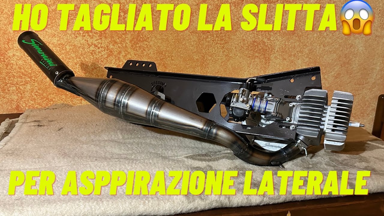 Modifica slitta piaggio per alloggiare l'aspirazione laterale