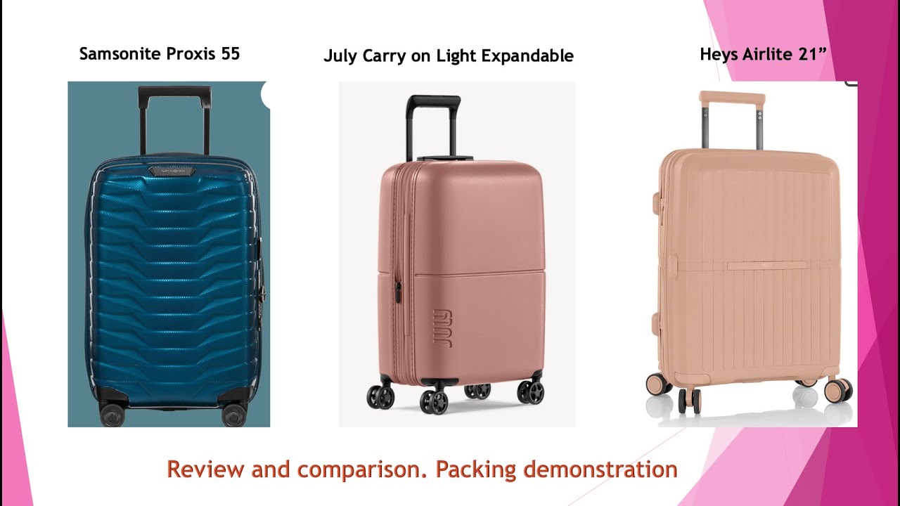 The battle of the 3 carry on suitcases