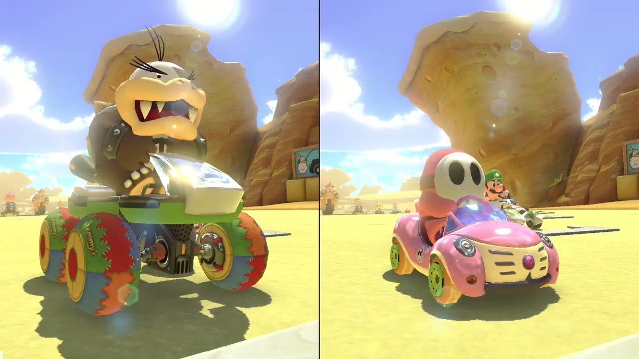 Mario Kart 8 Deluxe - Morton vs Pink Shy Guy
