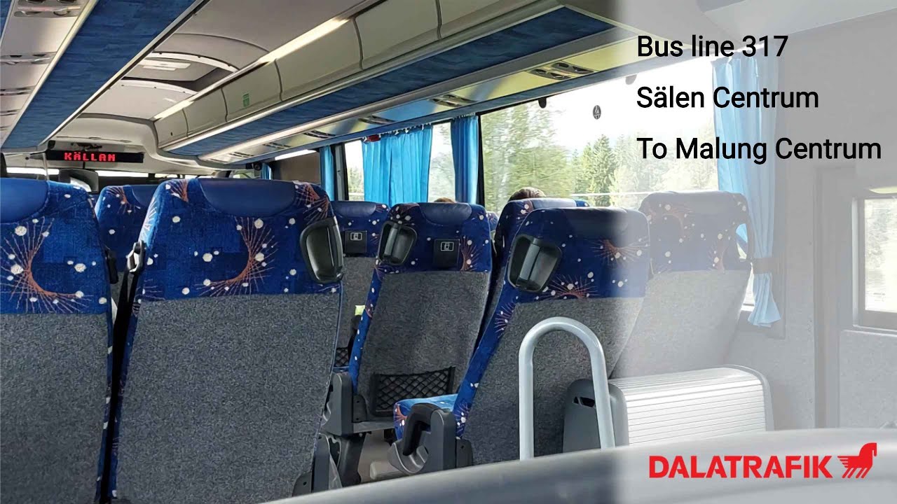 Bus line 317 From Sälen centrum to Malung centrum (Sälen - Malung / Sweden)