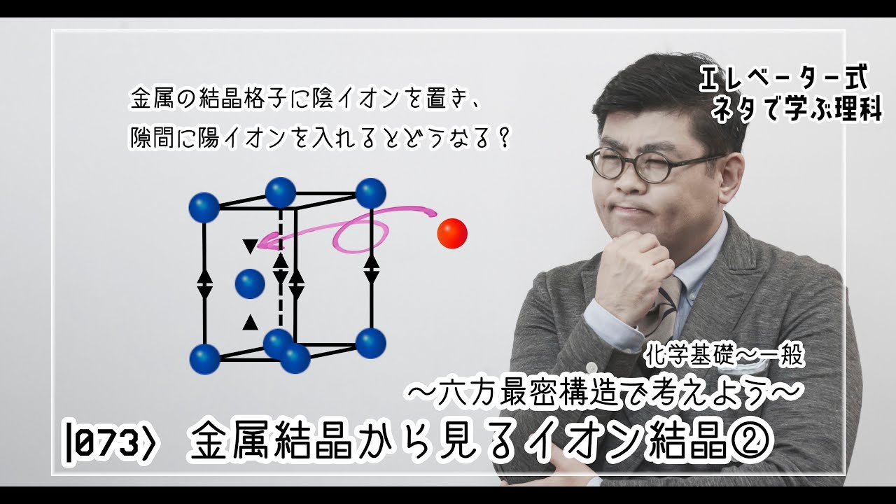金属結晶から見るイオン結晶② 〜六方最密構造で考えよう〜