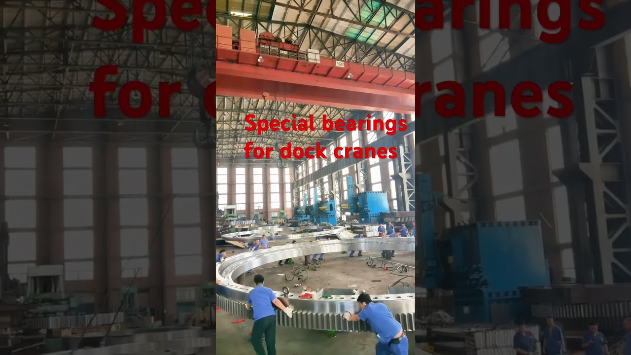 Special bearings for dock cranes #bearing #rollerbearing #skf #timken #bearingmanufacturer
