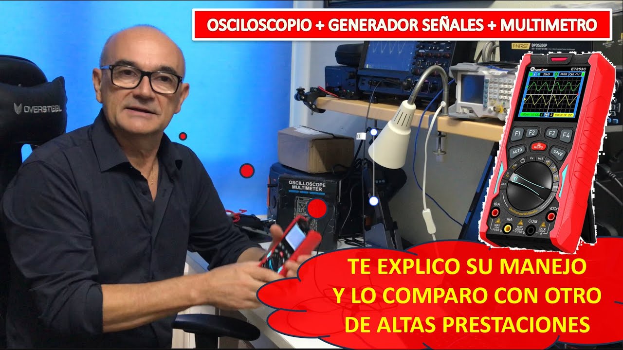 Barato Osciloscopio + Multímetro + Generador  ET853 ToolTop