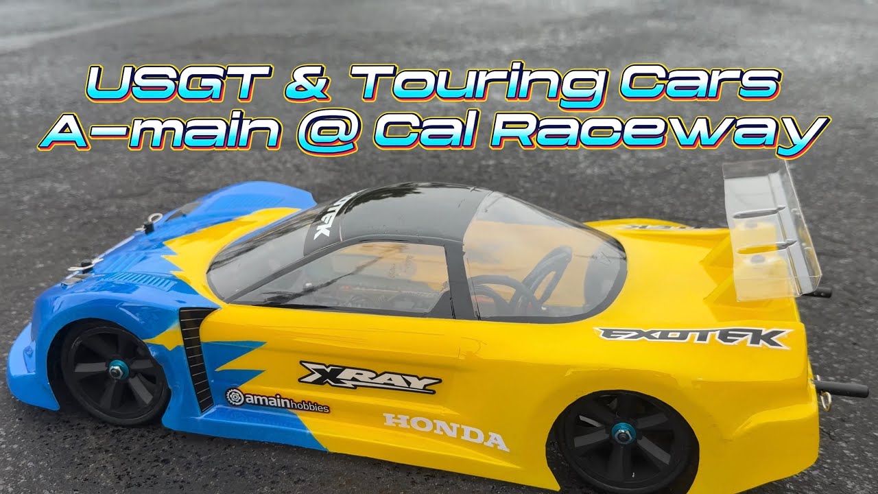 USGT Expert/Sportsman and Touring Cars A-main race at SCOR Raceway in Anaheim, California. 2/15/2026