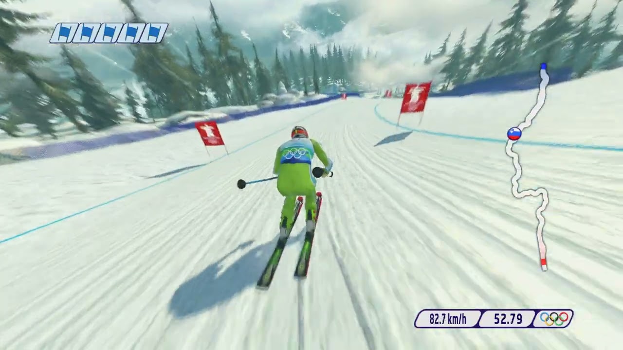 Vancouver 2010 Video Game Downhill ⛷️ Full Race
