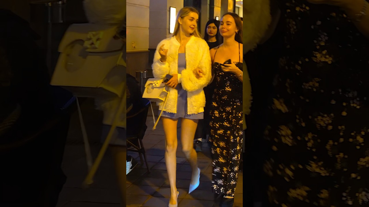 Nightlife in Moscow, Russia, beautiful Russian girls 