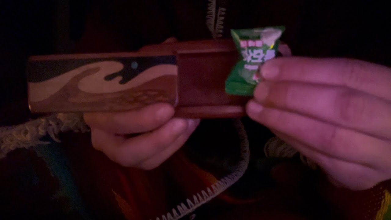 asmr with a little wooden box