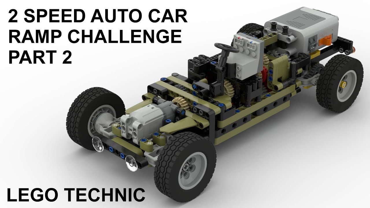 Lego Technic 2 Speed ​​Auto Car Ramp Challenge &mdash; Часть 2