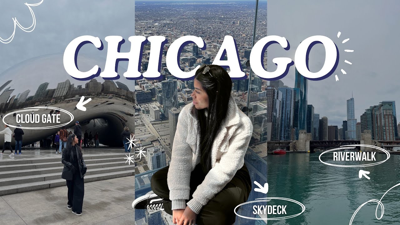 VLOG: um fim de semana em CHICAGO com ROTEIRO E VALORES - Cloud Gate, SkyDeck, RiverWalk | AU PAIR