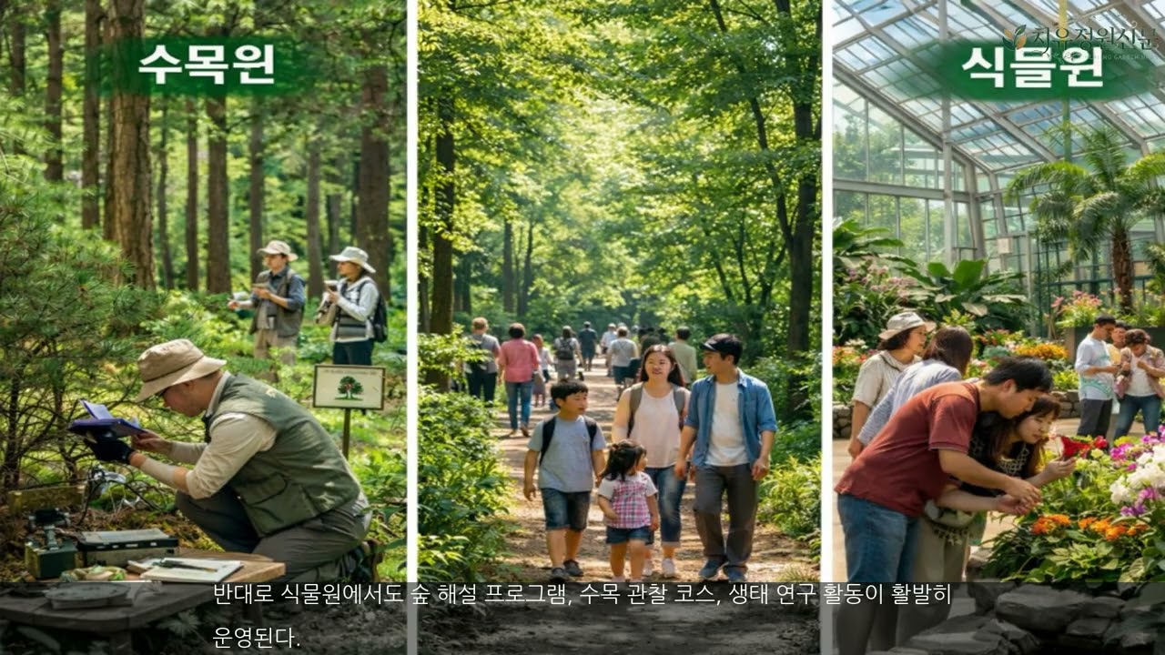 수목원과 식물원, ‘다르지만 닮은’ 두 자연공간
