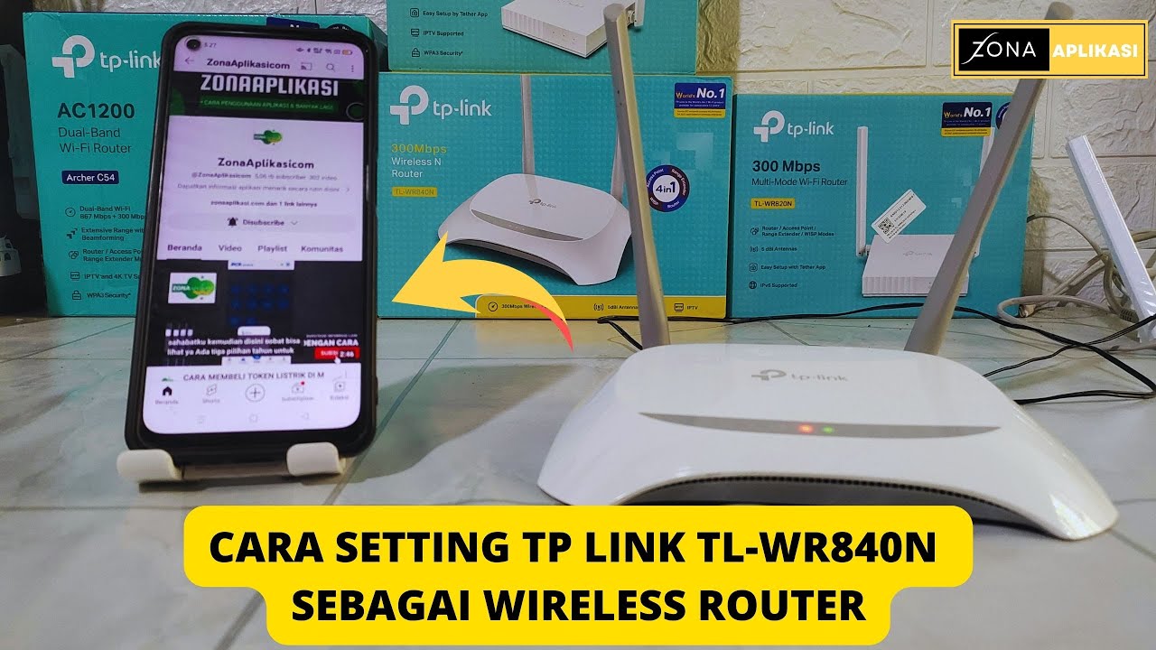 Cara Setting Tp Link TL-WR840N Sebagai Wireless Router Menggunakan Handphone