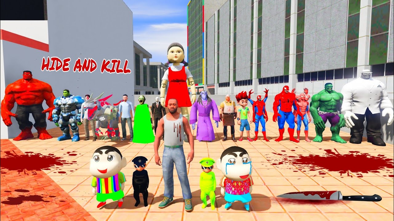 FRANKLIN PLAY HIDE AND KILL IN INDIAN BIKE DRIVING 3D