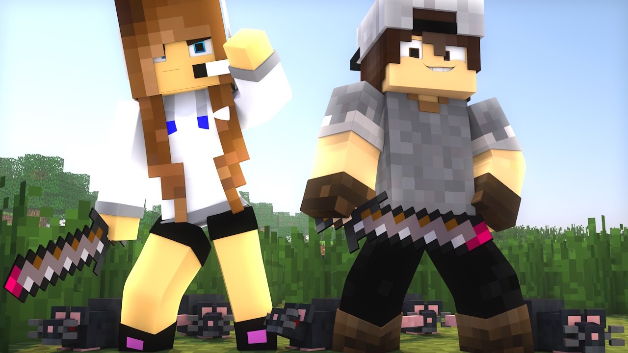 Minecraft: SORTE NO PVP - ESPADA QUE SOLTA RATOS!