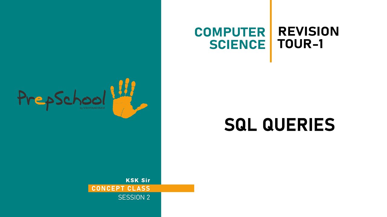 DAY 18 | COMPUTER SCIENCE | CBSE XII | SQL QUERIES REVISION TOUR-1 | L2